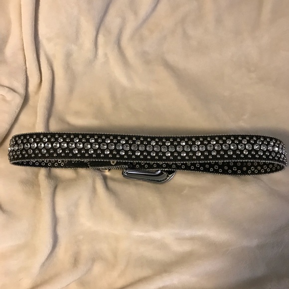 Black bling belt